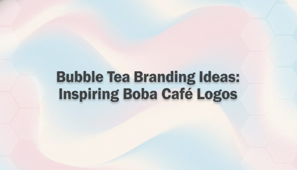 Bubble Tea Branding Ideas: Inspiring Boba Café Logos
