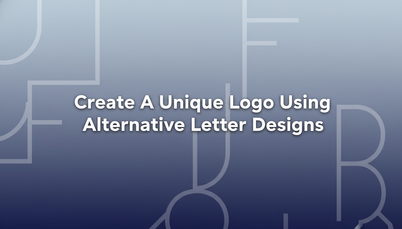 Create A Unique Logo Using Alternative Letter Designs
