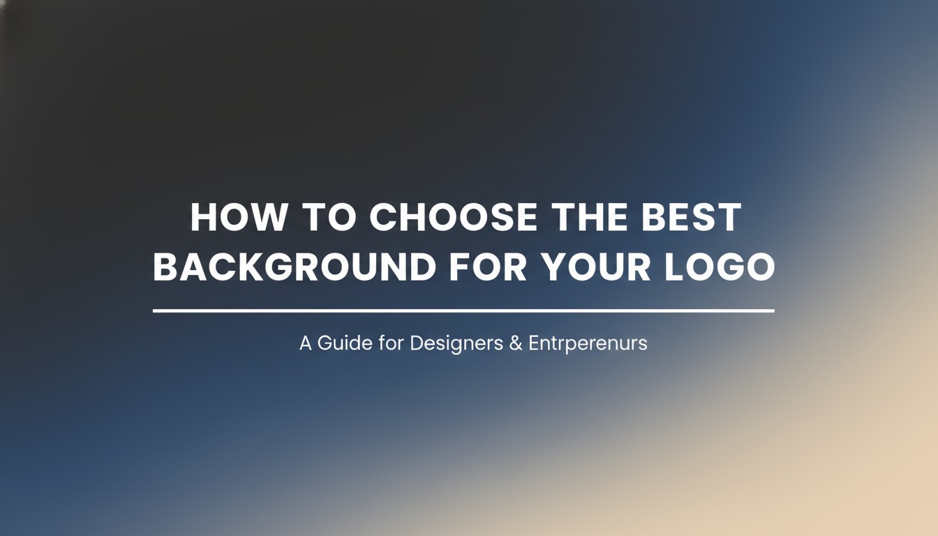 How To Choose The Best Background For Your Logo