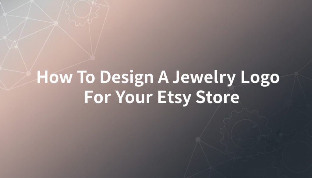 How To Design A Jewelry Logo For Your Etsy Store