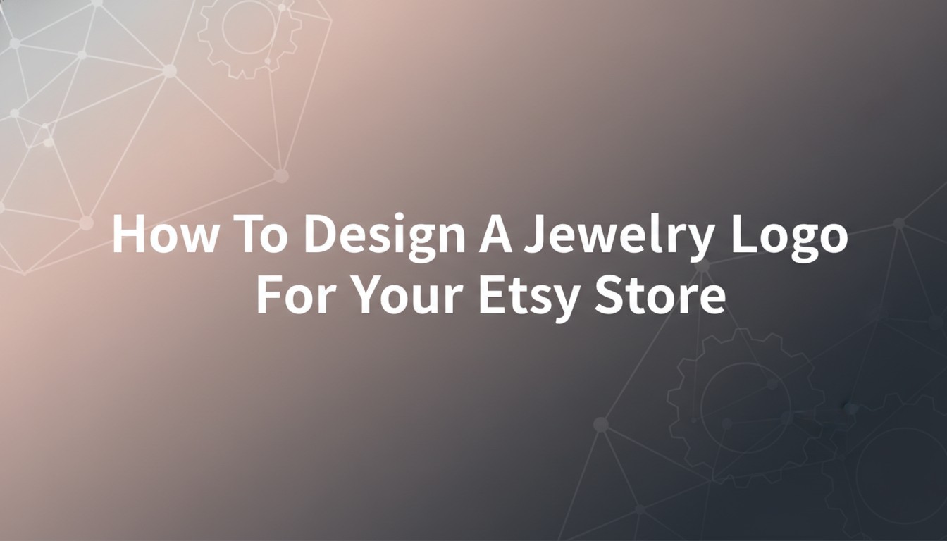 How To Design A Jewelry Logo For Your Etsy Store