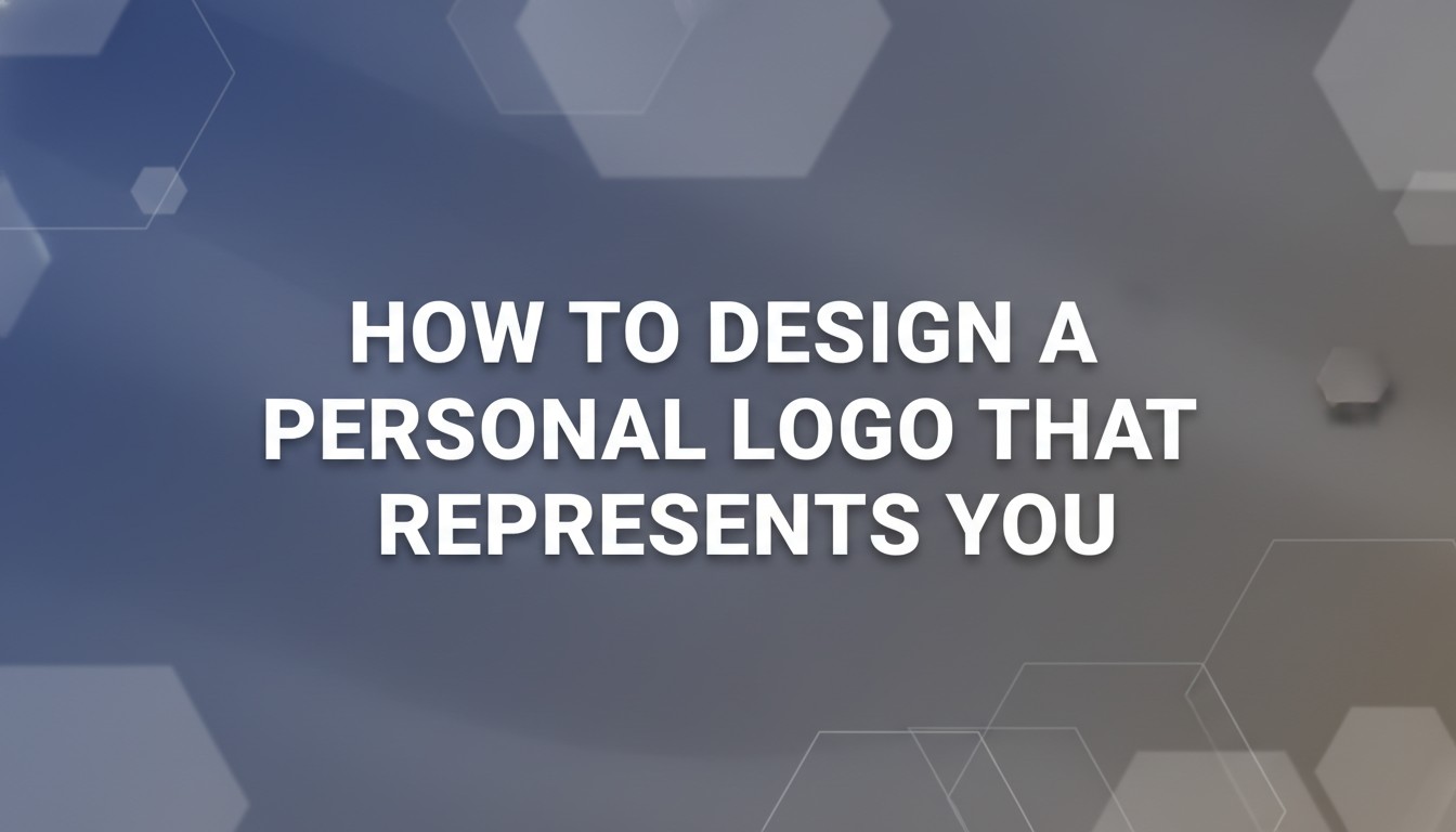 How To Design A Personal Logo That Represents You